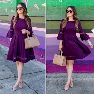 Eliza J Bell Sleeve Dress M Size 10 wedding guest